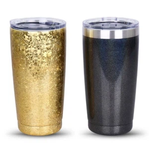 Vaso aislado de acero inoxidable de 20 oz con tapa