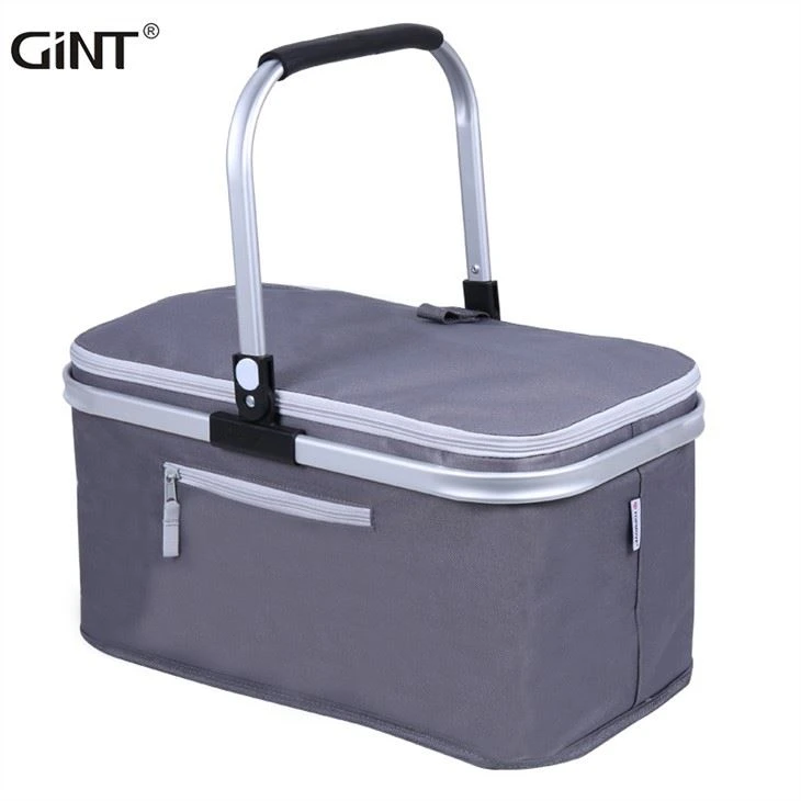 Bolso plegable de la cesta del refrigerador plegable de la comida campestre del mercado de Amazon