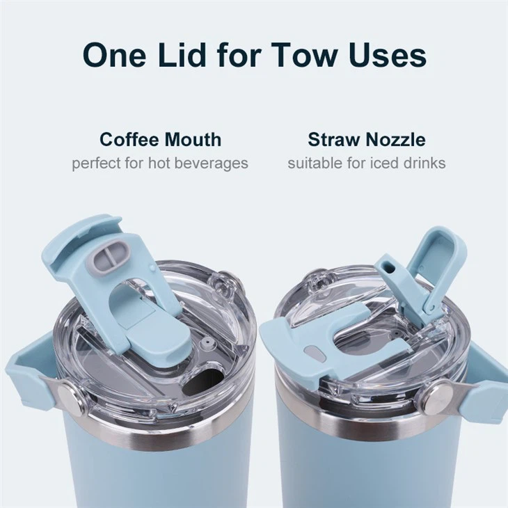 Stainless Steel Wine Tumbler With Handle 40oz