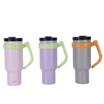 Vaso para coche de 40 onzas con asa abatible-hacia arriba